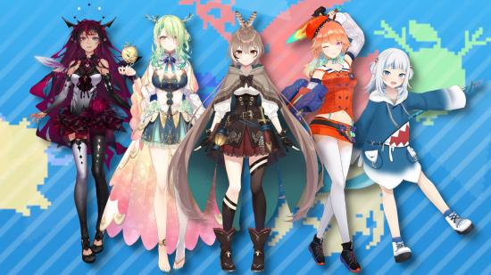 Holocure tier list - a group of Hololive characters that are featured in the game