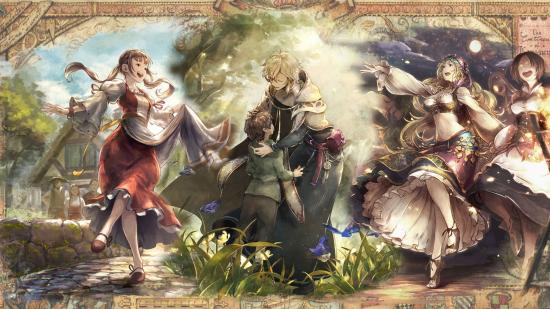 Octopath Traveler Champions of the Continent tier list characters over a map background