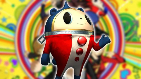 Persona 4 characters: Teddie from Persona 4 Golden is visible