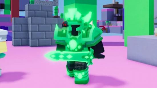 Complete emelad knight set from Roblox Bedwars
