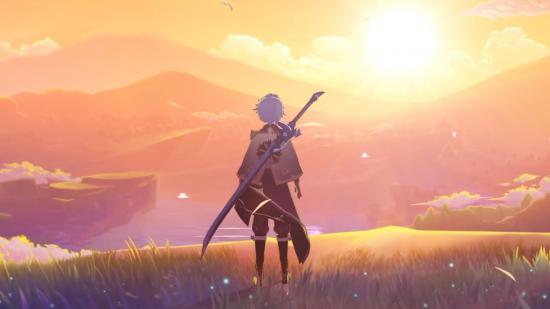 The Legend of Neverland release date; a character stood before a sunset