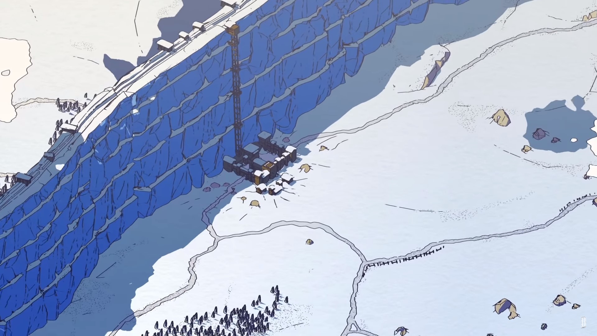 Best idle games: Game of Thrones: Tale of Crows. Image shows the wall to the north of Westeros.