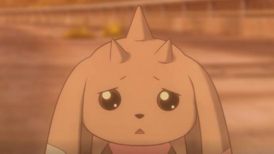Lopmon looking longingly toward the player, with their sad ears flopping, looking as if they have read the Digimon Survive review bombing and is taking it personally