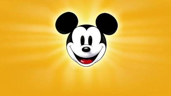 Disney Plus download - Mickey Mouse's face in front of a yellow background