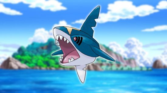 Ryby Pokemon: kluczowa grafika z serii Pokemon pokazuje rybiego Pokemona Sharpedo