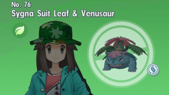 Pokémon Masters tier list Sygna Suit Leaf and Venusaur