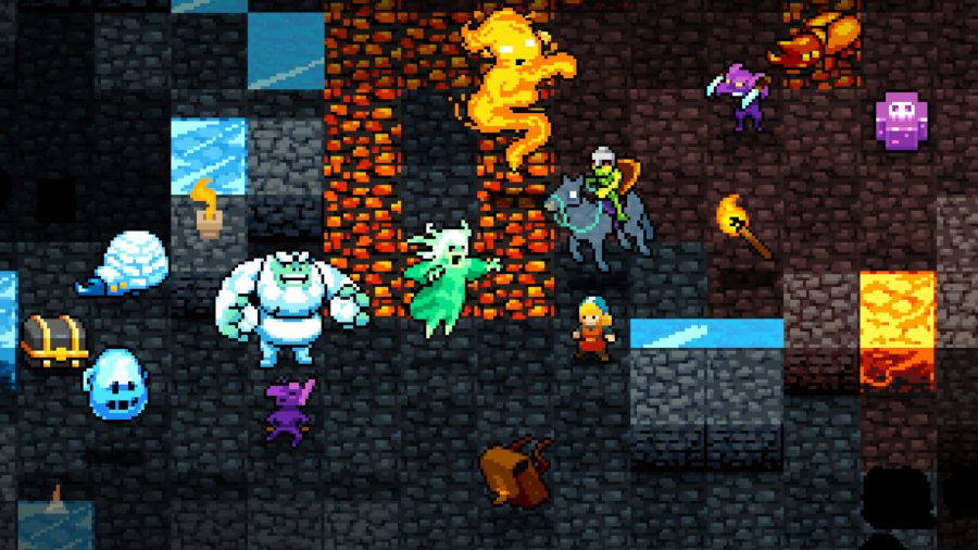 Screenshot of Rift of the Necrodancer with battling dancers