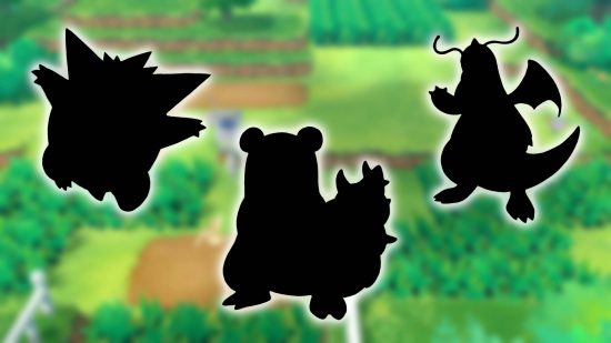 best gen 1 Pokemon: key art shows several Pokemon with a black overlay, hiding their appearance
