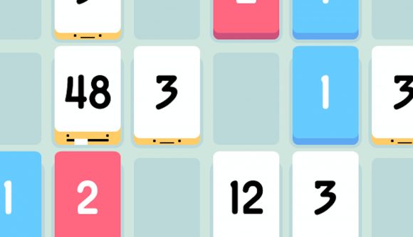 Best mobile puzzle games: Threes! Image shows several tiles with different numbers on it.