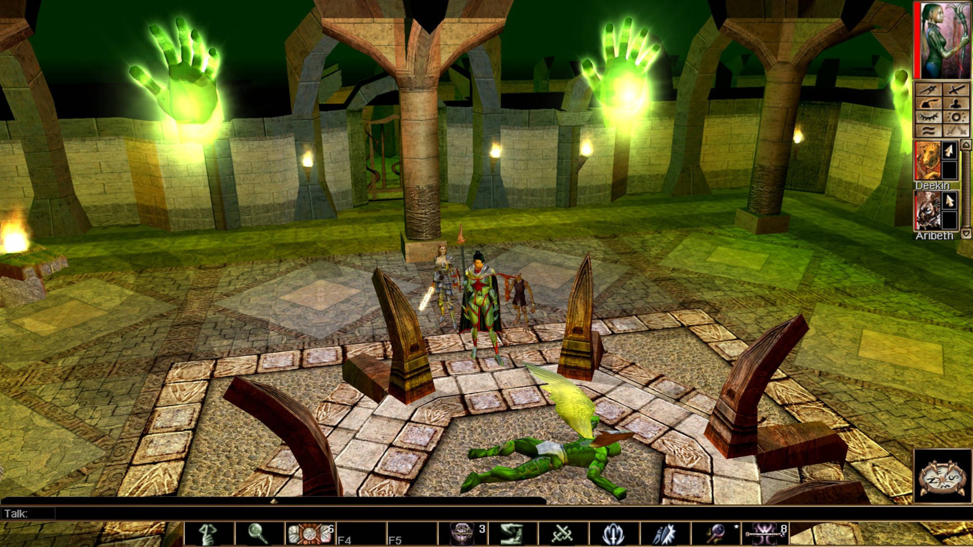 Best mobile RPGs: Neverwinter Nights. Image shows a winged being laying face down on an alter.