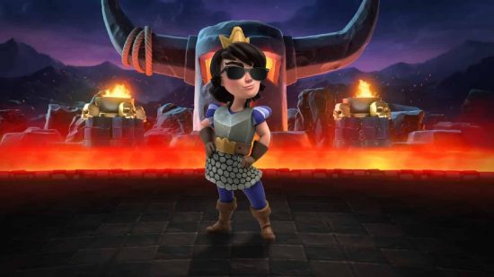 Clash Royale Princess: key art for the game Clash Royale shows the princess character