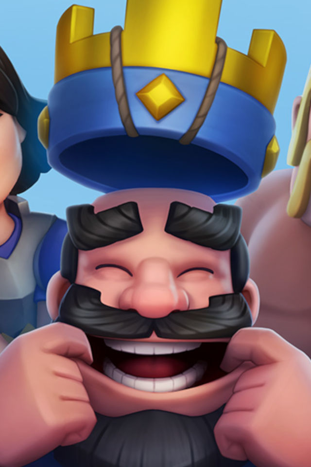 The King of Clash Royale pulling a face at the camera