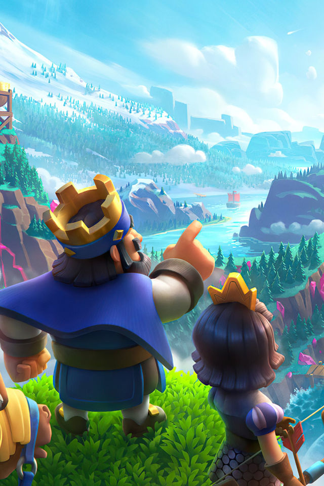 The king of Clash Royale looking out across his kingdom