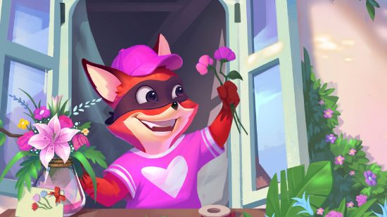 Crazy Fox free spins: key art for the game Crazy Fox shows a charming fox character in a lovely green field