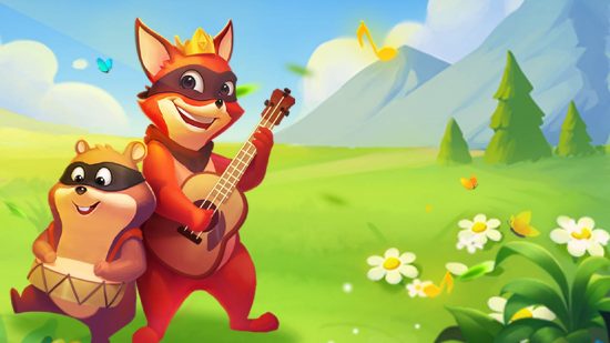 Darmowe spiny Crazy Fox: kluczowa grafika do gry Crazy Fox przedstawia uroczą postać lisa na uroczym zielonym polu