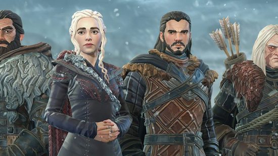 Game of Thrones Beyond the Wall update key art of Khaleesi and Jon Snow