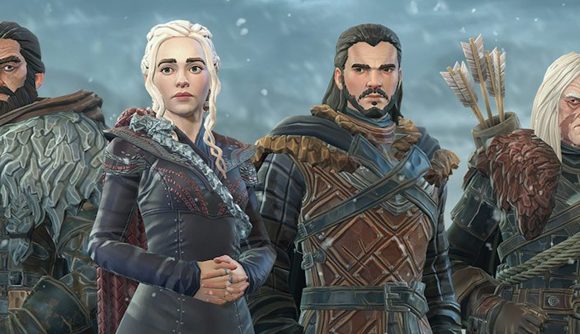 Game of Thrones Beyond the Wall update key art of Khaleesi and Jon Snow
