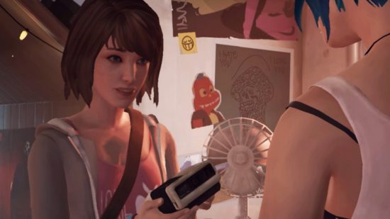 Life is Strange Remastered Collection review - Chloe giving Max a camera