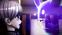 Master Detective Archives: Rain Code pre-order - a ghost and character staring at eachother