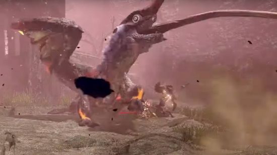 Monster Hunter Rise Sunbreak monsters: The Elder Dragon Risen Chameleos roars with anger