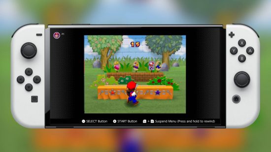 Nintendo Switch Online N64: a screenshot from the Nintendo Switch Online service shows the N64 game Mario Party 2