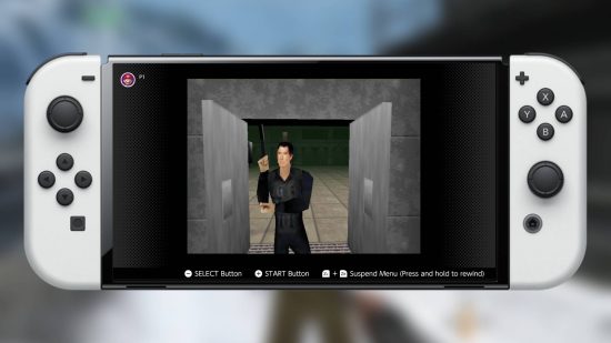 Nintendo Switch Online N64: a screenshot from the Nintendo Switch Online service shows the N64 game Goldeneye
