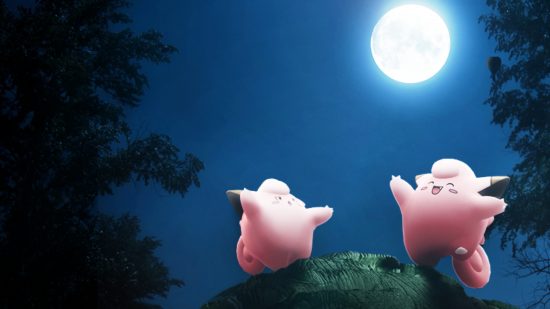 Pokemon Go Clefairy Commotion - Clefairy tańczy w świetle księżyca