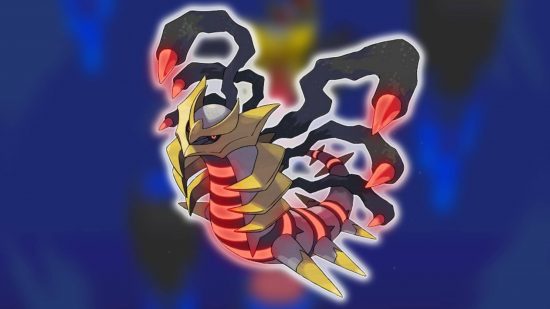 Pokemon Go Giratina: key art shows the antimatter legendary dragon Pokemon known as Giratina