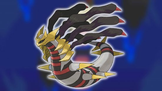 Pokemon Go Giratina: kluczowa grafika przedstawia legendarnego smoka antymaterii znanego jako Giratina