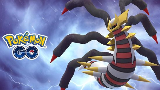 Pokemon Go Giratina: kluczowa grafika przedstawia legendarnego smoka antymaterii znanego jako Giratina