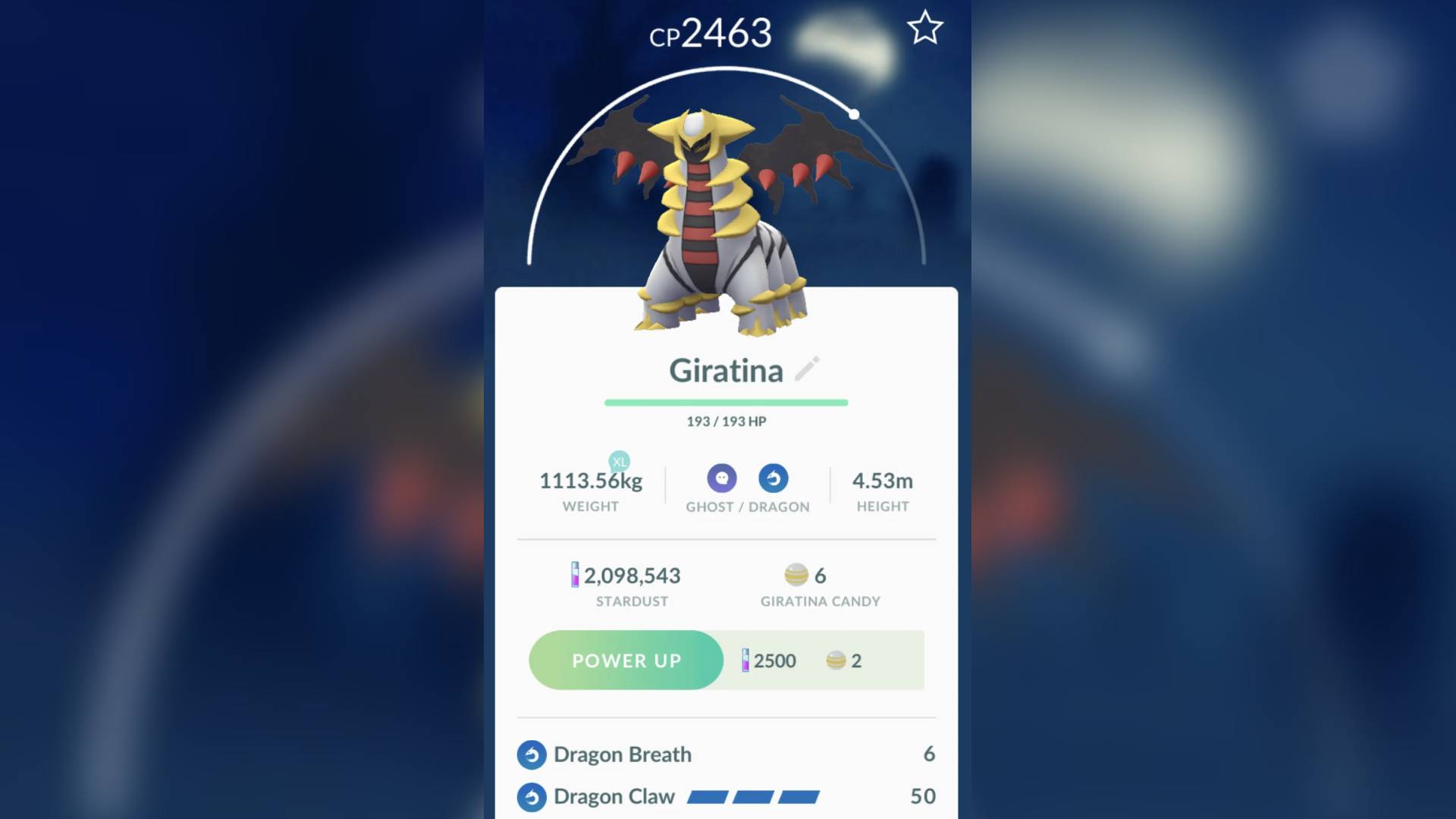 Pokémon GO Shiny Giratina / Giratina (Origin) Level 40 / Level 50