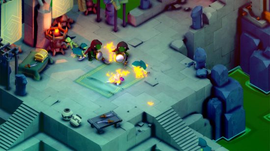 Tunic review: a small fox takes on a room full of enemies