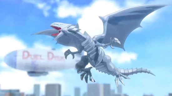 Zrzut ekranu Blue Eyes White Dragon, bossa Kaiby, dla Yu-Gi-Oh!  Lista poziomów między pojedynkami i przewodnik po ponownym losowaniu