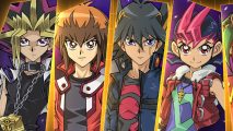 Screenshot of Yu-Gi-Oh! Cross Duel characters including Yugi with his millenium puzzle for Cross Duel interview
