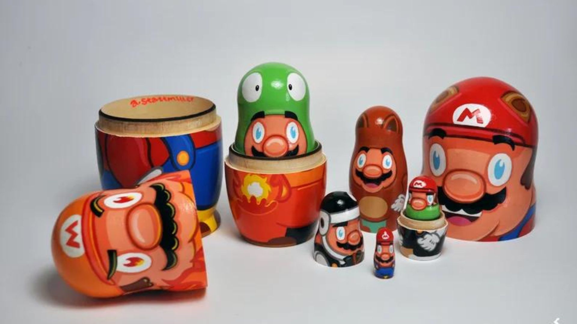 Mamma mia! These Mario matryoshka dolls are either cute or cursed
