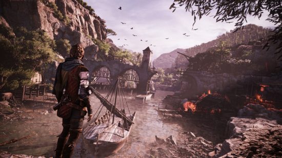 A Plague Tale: Requiem review - Amicia looking out across a river