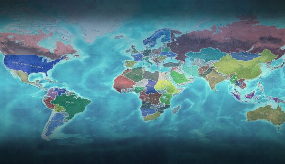 Best Android games: Conflict of Nations. Image shows a map of the world.