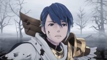 Best mobile strategy games: image shows Alfonse, one of the protagonists in Fire Emblem Heroes.