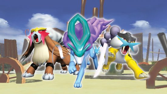 Best Pokémon games - three Pokémon from Pokémon Colosseum 