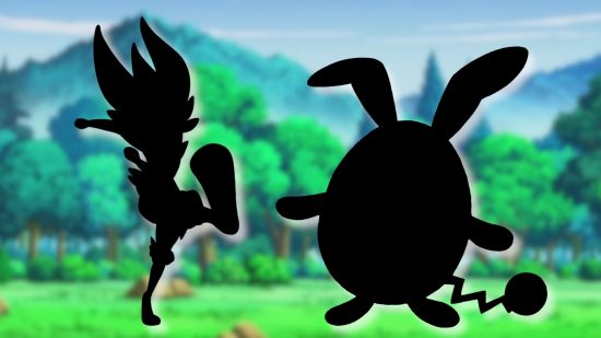 Blacked out images of Cinderace and Azumarill for bunny Pokémon guide
