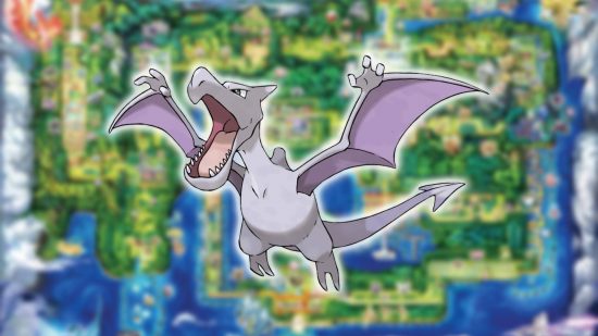 Pokémon fósil: el arte clave muestra el Pokémon Aerodactyl 