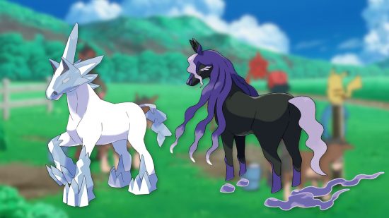 Custom image of Glastrier and Spectrier for horse Pokemon list
