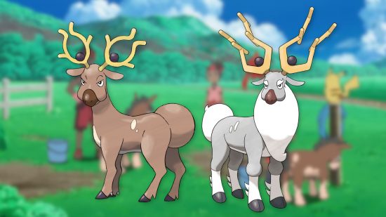 Custom image of Stantler and Wyrdeer for horse Pokemon list