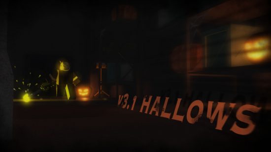Kaiju Paradise codes - v. 3.1 Hallows Halloween event art showing a spooky pumpkin