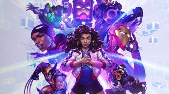Marvel Snap: key art shows America Chavez punching her fist