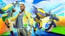 Key art of Neymar JR in Mech Arena for the high profile crossover