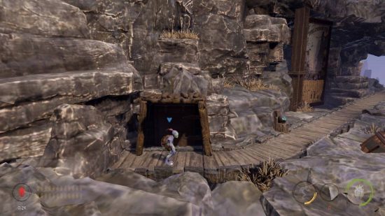 Oddworld: Soulstorm review: Abe explores a large open area