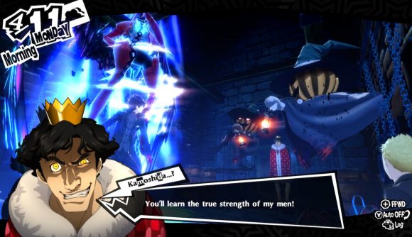 Persona 5 Switch review - Kamoshida talking to the protagonist before battle