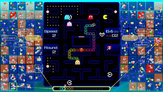 Play Pac-Man: a screenshot shows a classic Pac-Man game