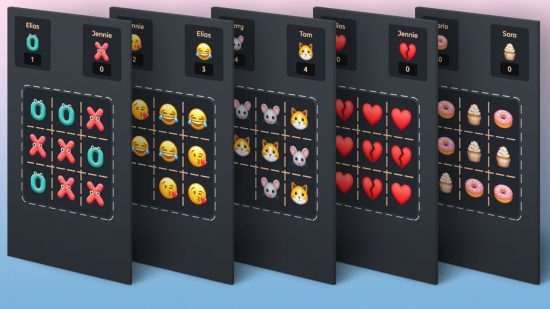 Play Tic Tac Toe - multiple Tic Tac Toe emoji levels
